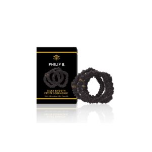 Philip B Petite Black Crunchies set of three